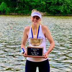 Caroline and a Trophy