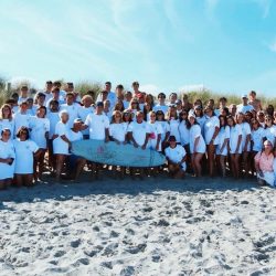 Caroline Kyle Memorial Paddle out gathering