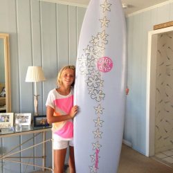 Young Caroline Surfing